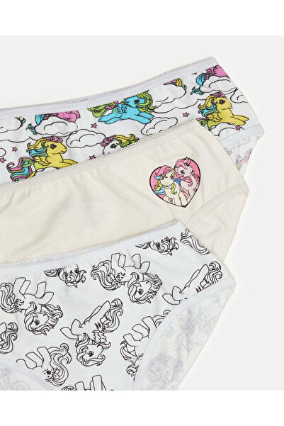 REDTAG Girls Assorted Little Pony Printed Briefs (Pack of 3)