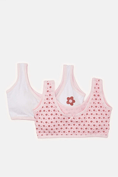 REDTAG Senior Girls Pink And White Padded Bra Set (Pack Of 2)