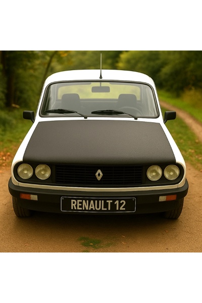 mutlu oto aksesuar Renault 12 Toros (1971–2000) Tam Kaput Maskesi – Siyah Sun...
