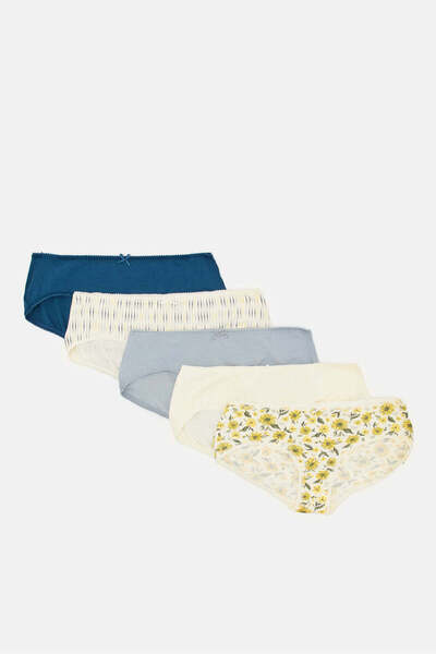 REDTAG Women Assorted Boyleg Briefs (Pack of 5)