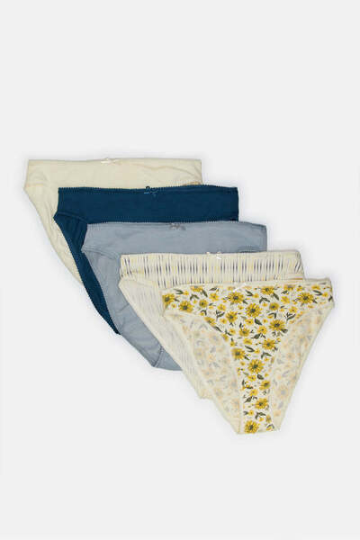 REDTAG Women Assorted High Leg Brief Set (5 Piece)