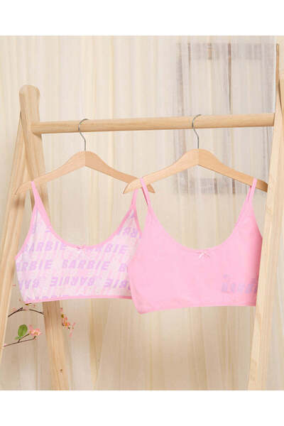 REDTAG حمالة صدر باربي وردية اللون غير مبطنة للفتيات الكبيرات (عبوة من قطعتين)