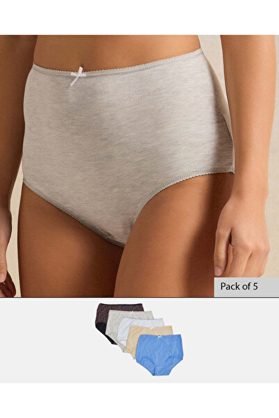 REDTAG مجموعة ملابس داخلية نسائية كاملة متنوعة (عبوة من 5 قطع)