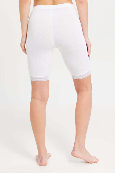 REDTAG White Comfort Knit Short