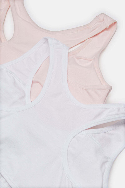 REDTAG Senior Girls White And Pink Padded Bra (Pack of 2)