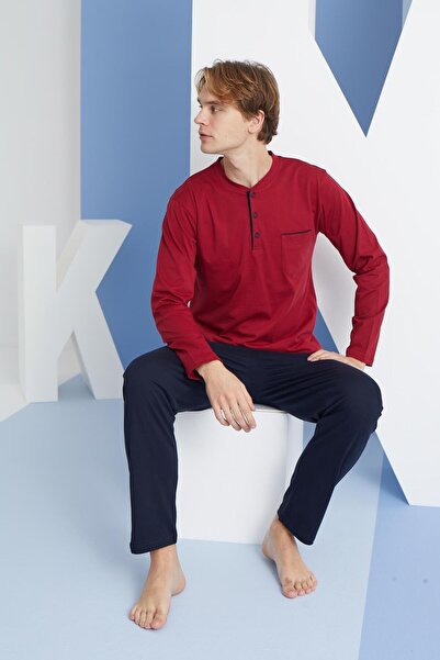 Etoile 9250 Ανδρικό κοστούμι πιτζάμες με μακρυμάνικο γιακά τεσσάρων εποχών