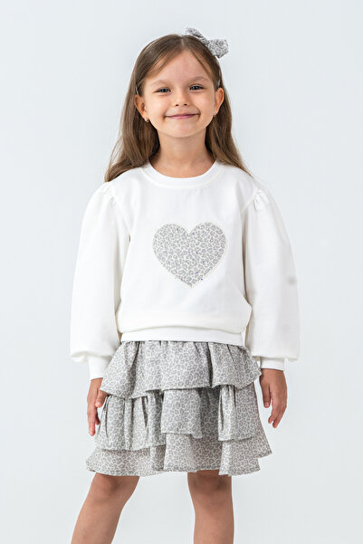 kinderos Stone Heart Embroidered Girl's 3-Piece Set - 26K 6341