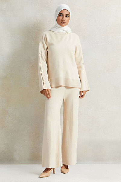 REDTAG Women Beige Button Detailed Top