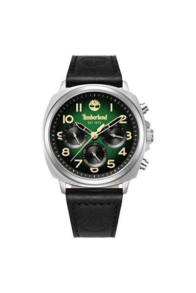 Timberland ساعة ويليستون صغيرة متعددة الوظائف للرجال مقاس 43.5 مم بمينا أخضر ...