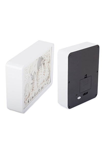 miraza 3D Decorative Lamp with Paper Cutouts, LED Lighting, USB or Battery Powered, 20x15 cm