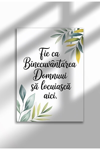 21mxm Unframed Religious Canvas Poster in Romanian - Digital Print - God's Blessing