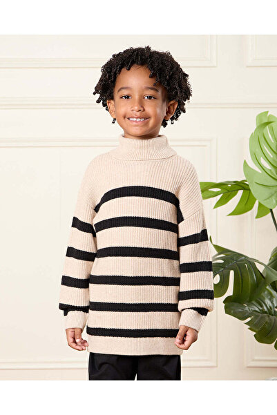 REDTAG سترة مخططة باللون الكريمي للأولاد