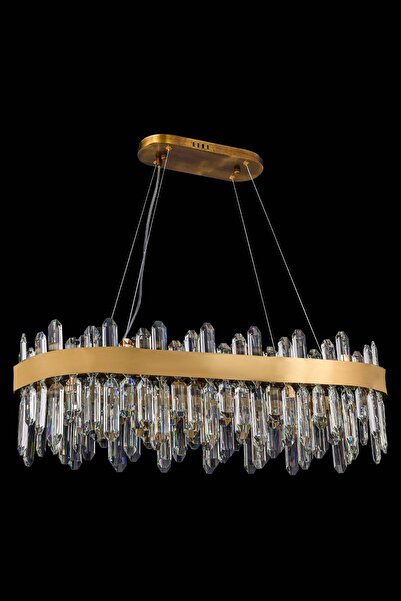 Mihran kristal Çift Taşlı Kristal Eskitme Avize