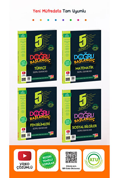 Dikkat Atölyesi Yayınları 5 Sınıf Doğru Başlangıç Soru Bankası Seti