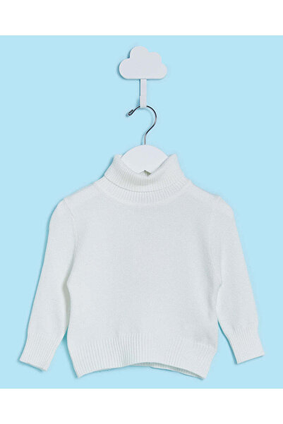 REDTAG سترة بيضاء برقبة عالية للأولاد الرضع