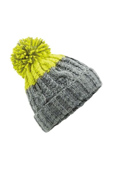 RONIC X - Apres Beanie, 100% Soft-Spun polyacrylic, thick winter beanie, inner thermal band, pompom,