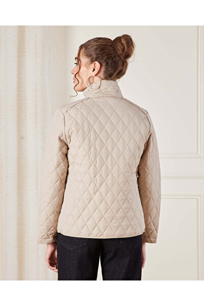 REDTAG Women Cream Textured Jacket