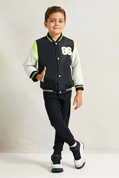 REDTAG Boys Multicolour Printed Baseball Jacket