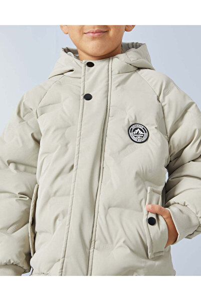 REDTAG Boys Ecru Puffer Padded Jacket