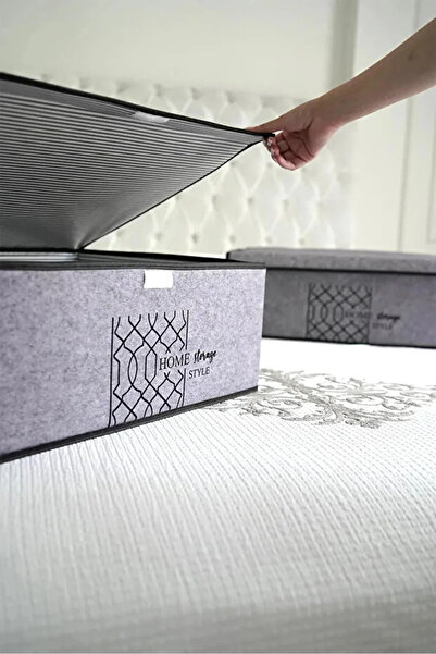 ALAS 1 Piece Felt Lid Box - Under-Bed Organizer - Organizer 50X40X19 cm