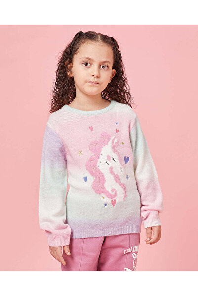 REDTAG بلوفر بناتي بطبعة يونيكورن أرجوانية