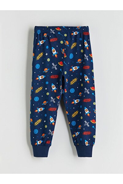 LC Waikiki Printed Boy's Pajama Bottom with Elastic Waist