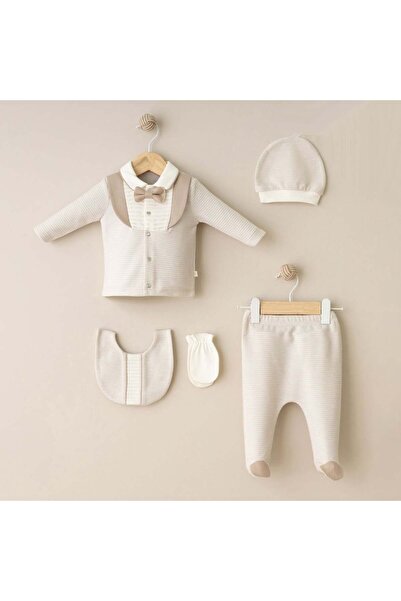 Valia Baby Baby Boy Bow Tie 5-Piece Hospital Discharge Set