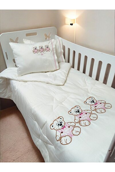 Generic Brand Teddy Bear Embroidered Winter Baby Sleep Set