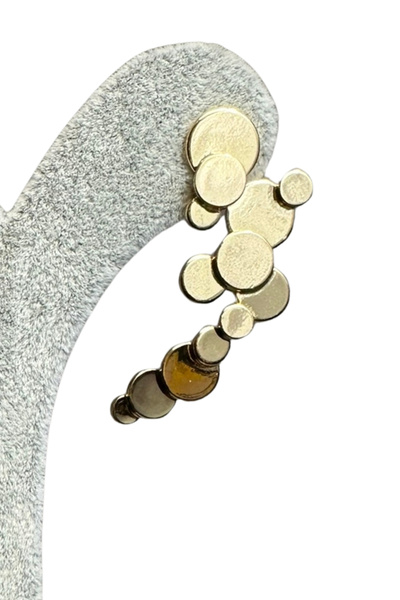 Uretti أقراط معدنية ذهبية على شكل خلية نحل من طراز IREM 3914 7391