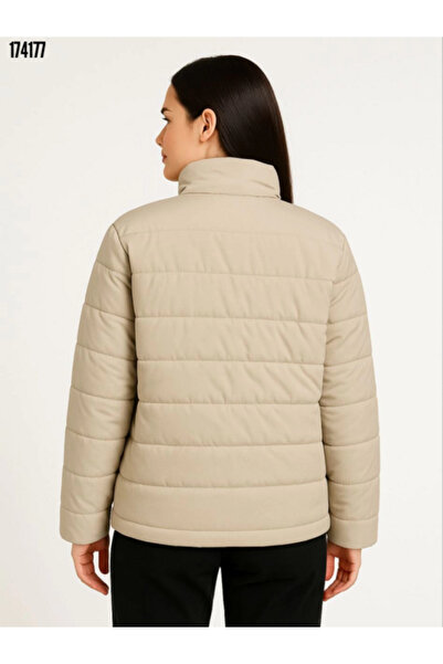 moda wanilia Bomber Mont Jacket – Water Repellent Fabric, Quilted Lining, Zipper Closure, Winter Season - Black