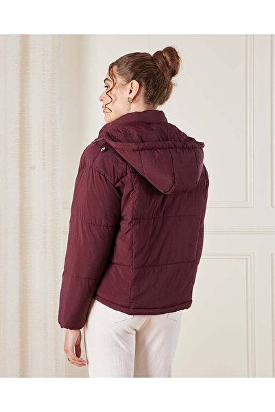 REDTAG Women Burgundy Puffer Jacket