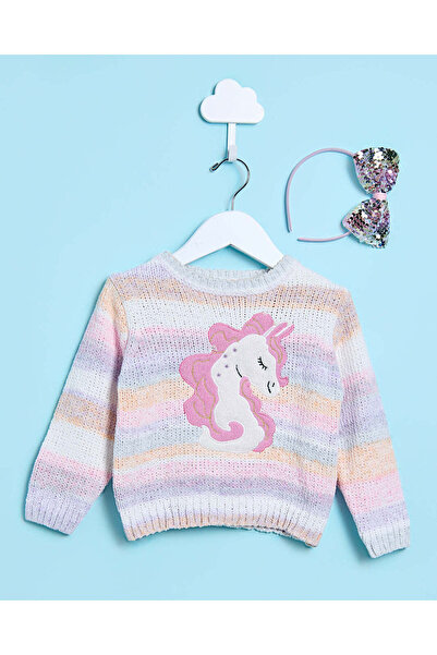 REDTAG بلوفر مزخرف متعدد الألوان للبنات الرضع