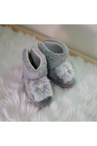 KMS HOME Παντόφλες Labubu Figured Grey για αγόρια και κορίτσια Unisex