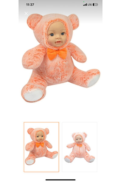 Toys Cute Teddy Bear with Real Baby Face