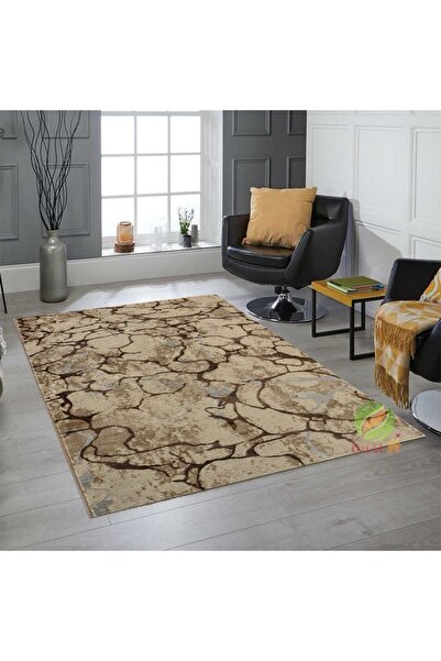 Dualhome Rug April Mosaic Brown, 60x200 cm, abstract - 60x200 cm, rectangle, Brown