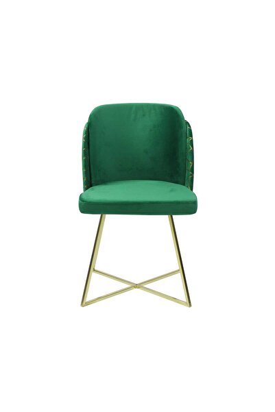 ARTA DOOR Alexa Green Chairs, Gold Legs - Modern, HoReCa, Kitchen, Living Room, Office, Bedrooms, Hallways
