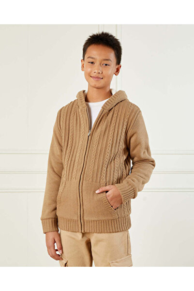 REDTAG بلوفر بيج بغطاء رأس للأولاد الكبار