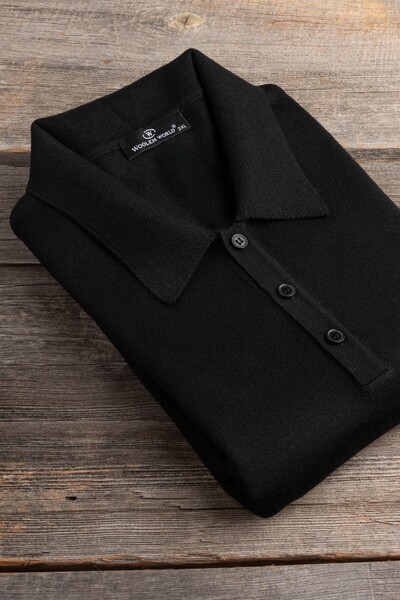 Woolen World Polo Neck Oversize (Large Size) Wool Knitwear Sweater