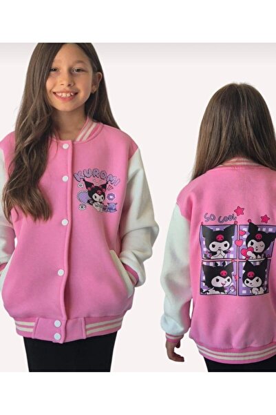 cgboutiquestylekids Cg Kids Kuromi Inside Fleece-Lined Back Print Detailed Co...