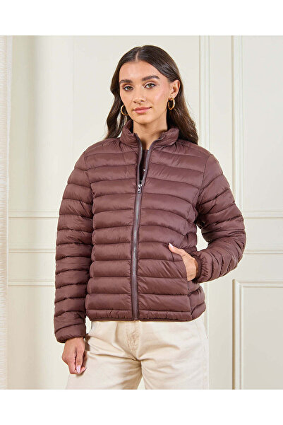 REDTAG Women Brown Quilted Jacket