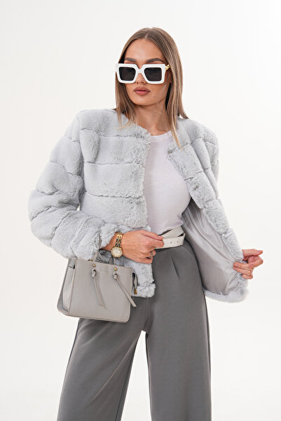 NAVY Waterway Fur Jacket
