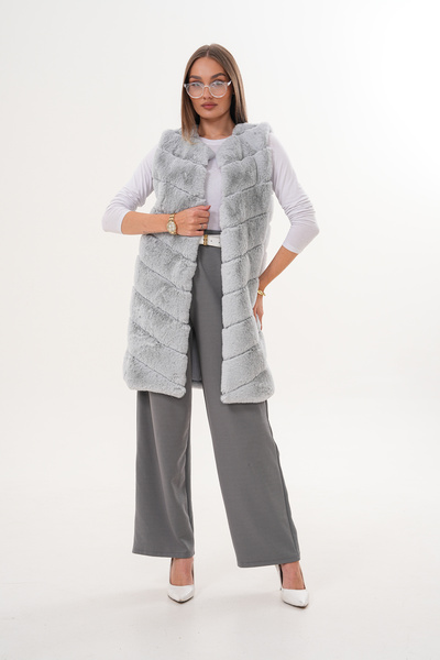 NAVY Waterway Fur Vest