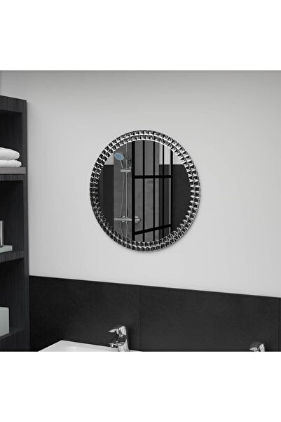 vidaxl مرآة حائط 50 سم زجاج مقسّى