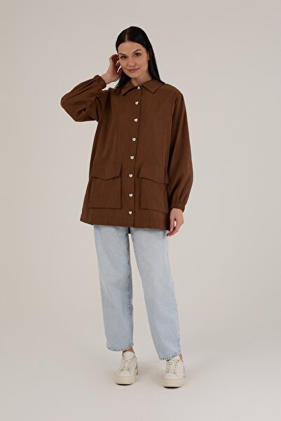 Jupe Women's Back Tie Button Detailed Cap 9252