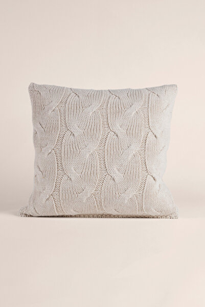 Penelope Knitwear Throw Pillow Cover Cream 45X45 cm - Cabella Series