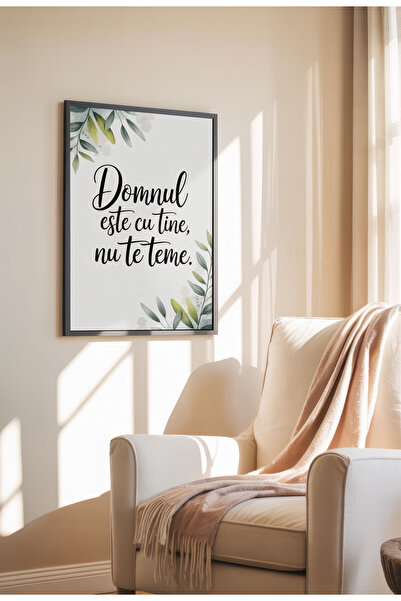 21mxm Unframed Religious Canvas Poster in Romanian - Digital Print - Nu te Teme