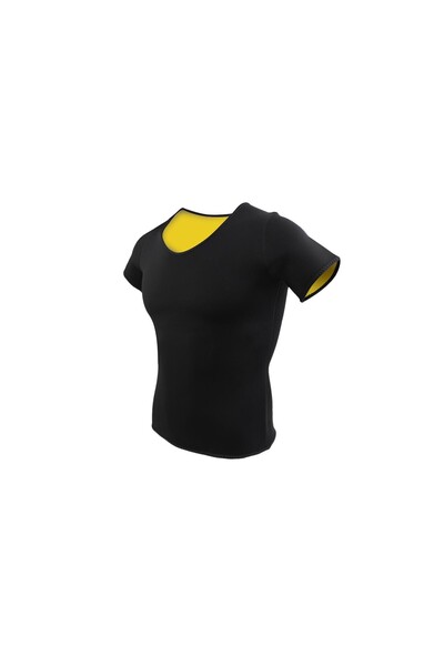 zola Women's fitness t-shirt, helps to lose extra kg, neoprene, black, size L