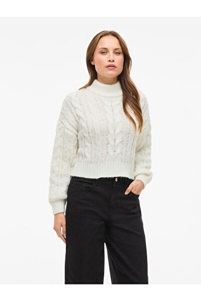 VILA Strickpullover VIMIRA Stehkragen