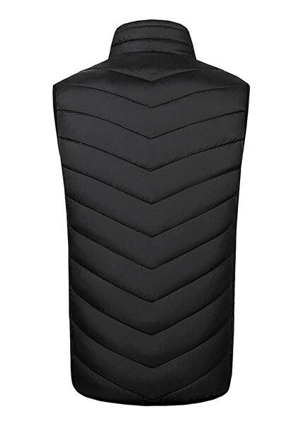 zola Vestă încălzită unisex, slim fit, 3 temperaturi diferite, cablu USB încorporat, XL 61 x 80 cm, neagră