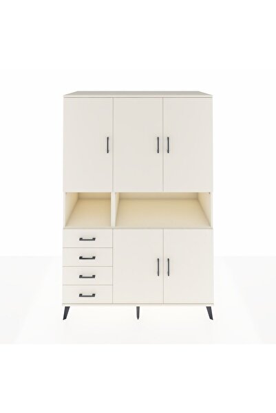 Dienni Kronos Dolap 7 Raflı 4 Çekmeceli 5 Kapaklı 132x59x195 Aytaşı-Aytaşı/Ay...